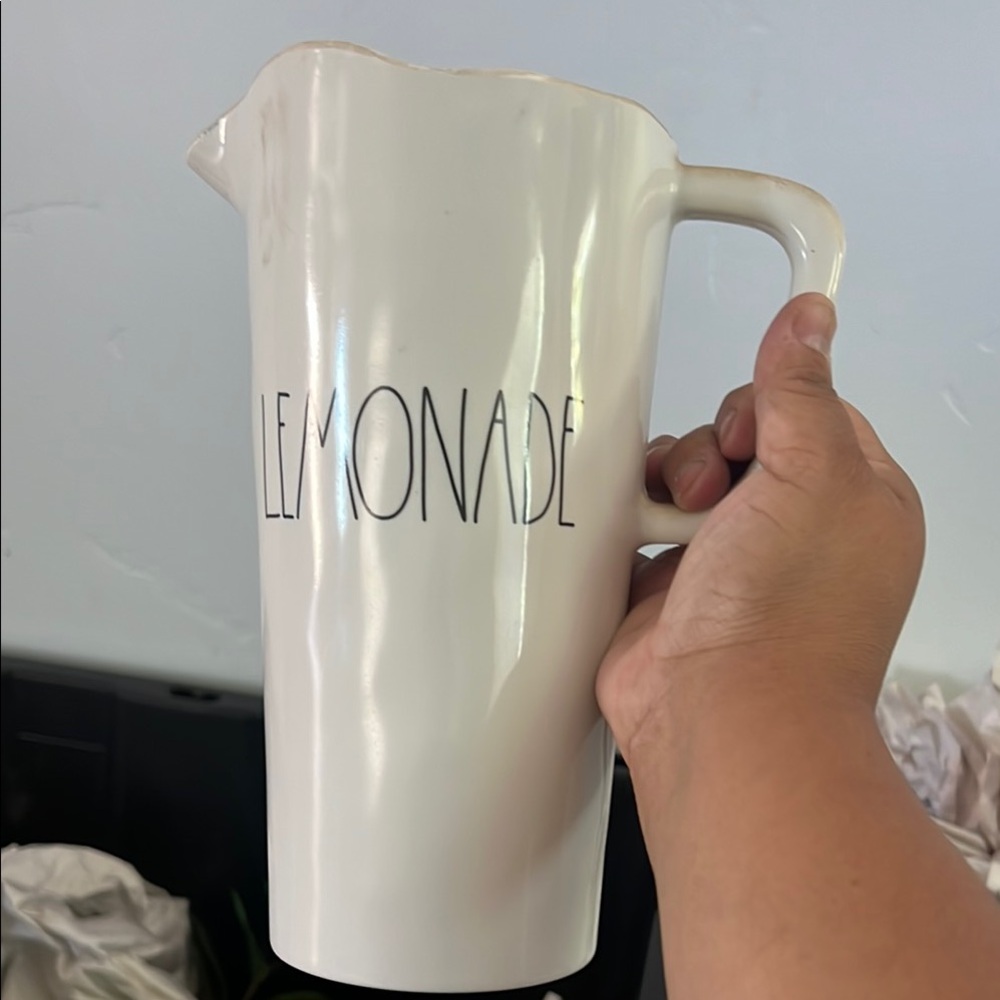 White Lemonade Pitcher